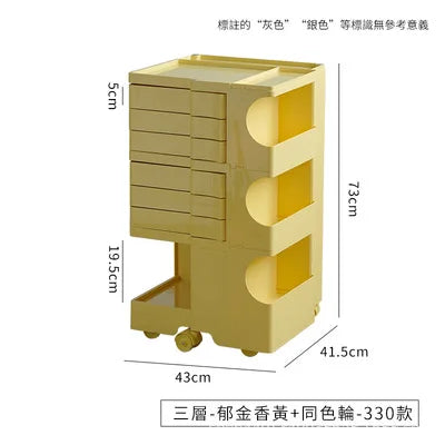 K-STAR Three-Layer Bedside Table Nordic Creative Furniture Net