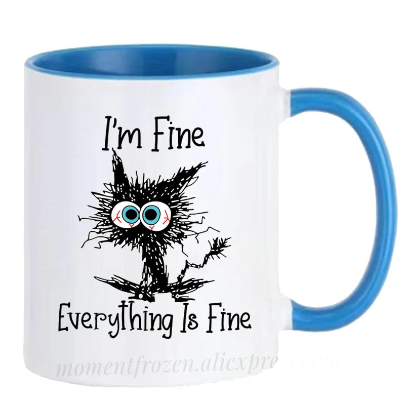 Kitten Cat Coffee Mugs Ceramic Tea Cups Creative