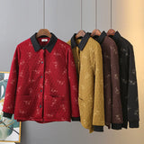 Womens Plus Size Autumn Winter Quilted Jacket Casual