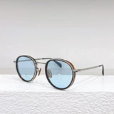 Classical High Street Round Gold Sunglasses 2024 Trend