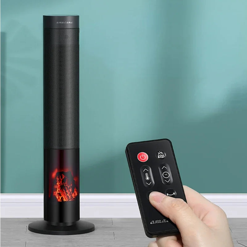 Tower Type Carbon Fire Vision Heater 2000W High