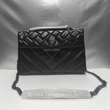 Kurt G Quilted Eagle Metal Women Shouder Bag