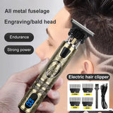 Electric LED Screen Hair Clipper Rechargeable Hair Grooming