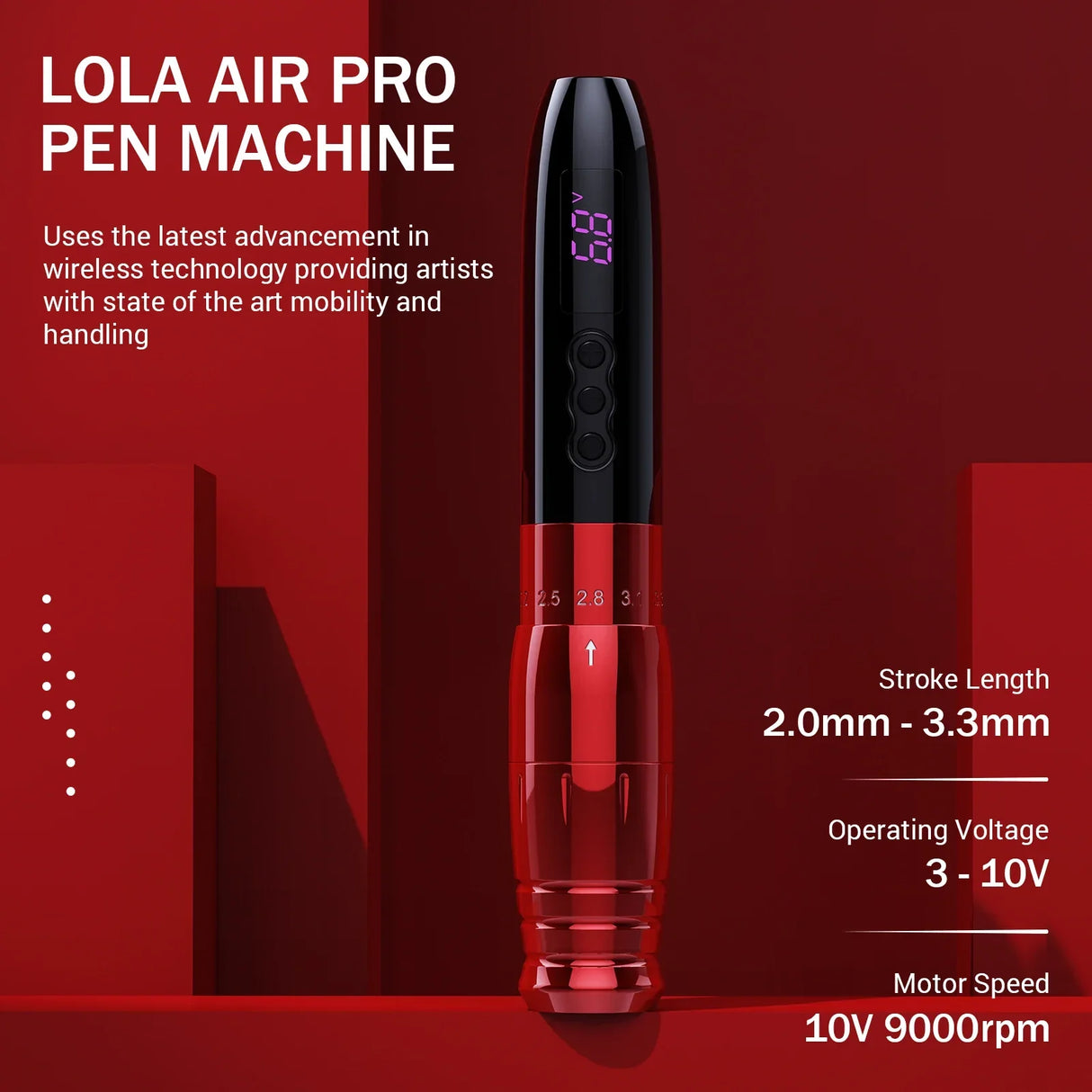 EZ LOLA AIR Pro Wireless Battery Permanent Makeup