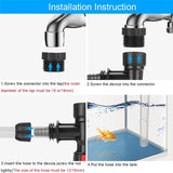 Bucket-Free Aquarium Water Change Device Connecting Faucet Type