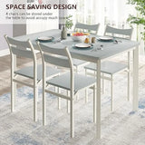 Dining Table Set for 4, Modern 5 Piece