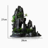 Fish Tank Plant Rockery Multi-style Aquarium Decoration,Resin Artificial