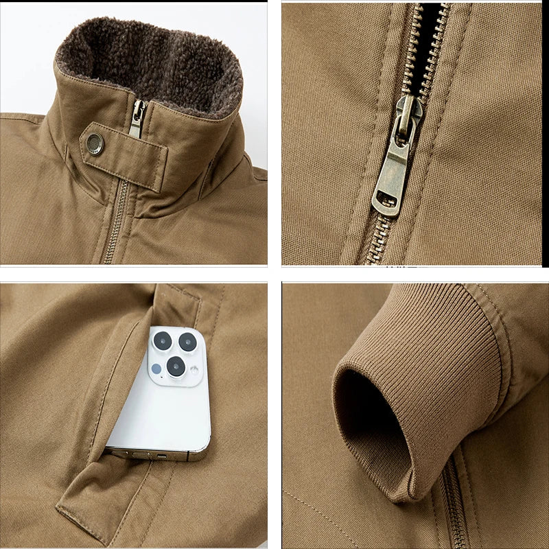 2023 Men's Winter Fleece Lapel Jacket