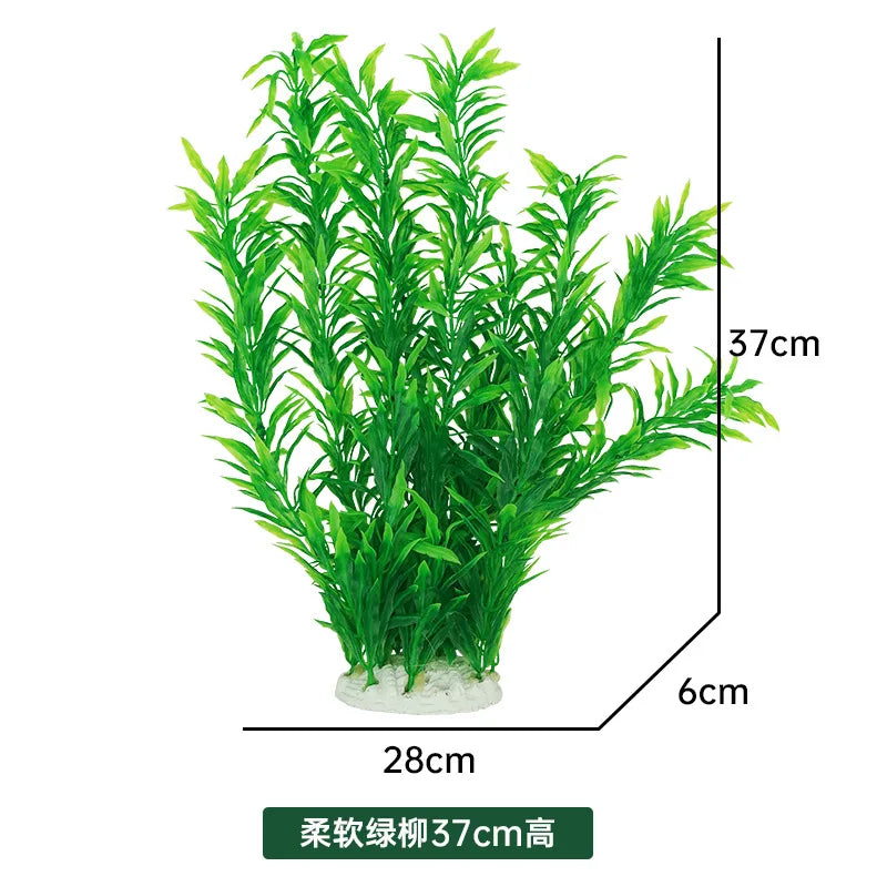 24-52cm Large Aquarium Plants Plastic Grass Fish Tank