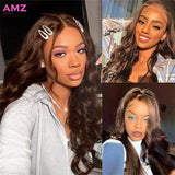 HD Transparent 30 Inch Chocolate Brown Colored Lace