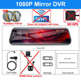 4K Front and Rear Camera Mirror GPS Car
