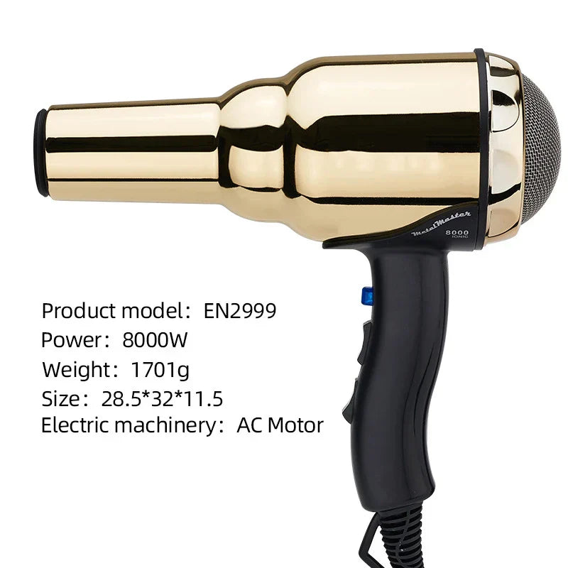 8000W Hair Dryers Home Appliance Multi-gear Blow Drier