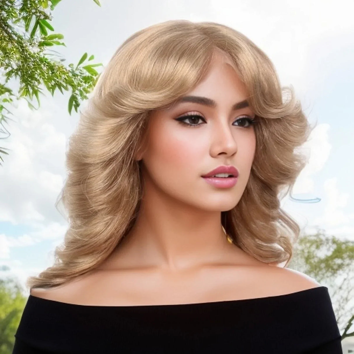 Ombre Blonde Lace Front Women Wigs 6X4X0.5 T