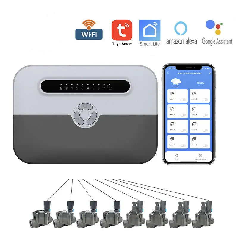 TINO WiFi Smart 8-Zone Sprinkler Controller Garden Watering