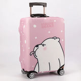 Luggage Protective Cover Bear Pattern Suitcase Dustproof Cover