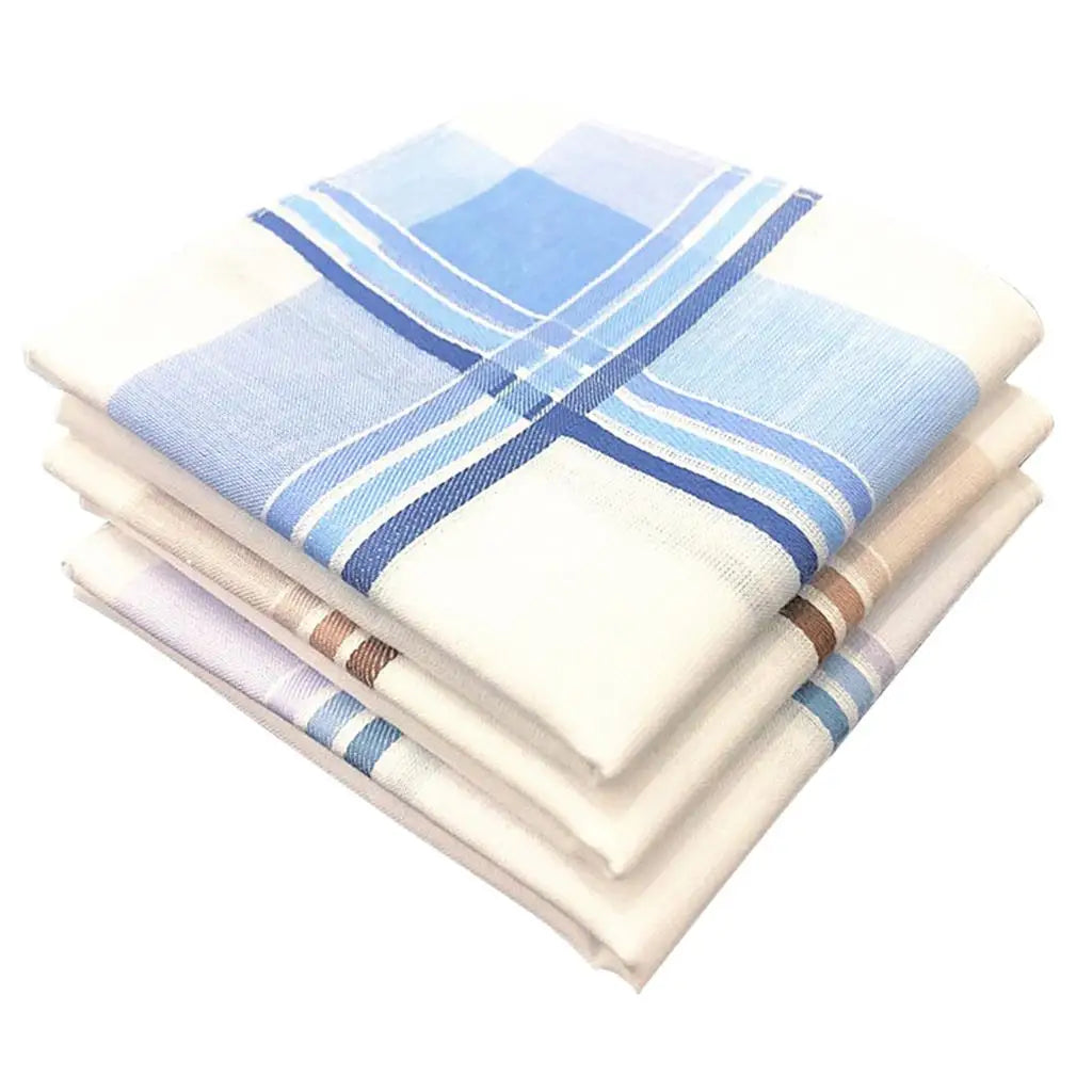 12 PCS Plaid Print Handkerchiefs Party Pocket Square