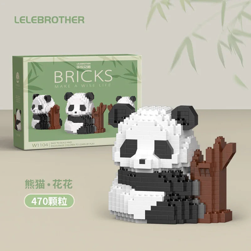 Mini 3D Animal Huahua Panda Building Blocks Model