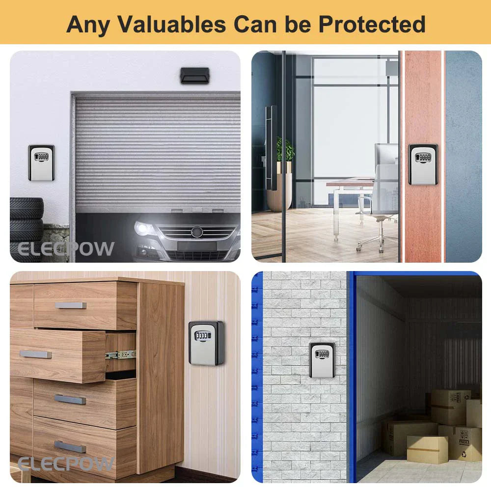 Elecpow Metal Material Password Lock Storage Box Outdoor