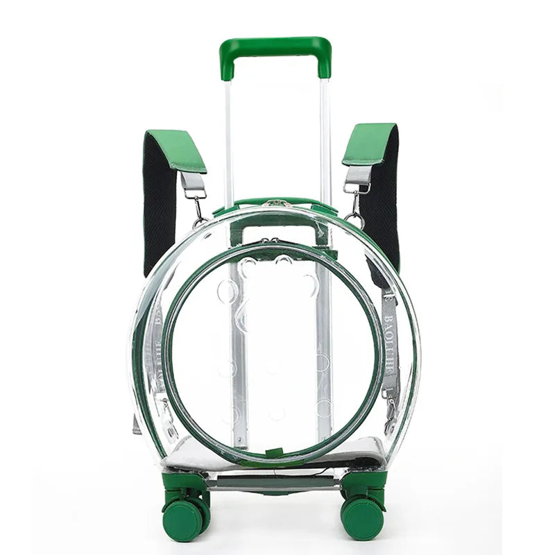 Pet Dog Cat Trolley Suitcase Luggage with Wheels