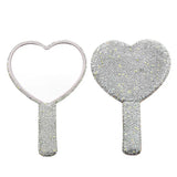 Luxury Diamond Hand Mirror Love Heart Mirror Female