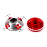 Hummingbird Feeder for Outdoors Hanging Hand Blown Glass