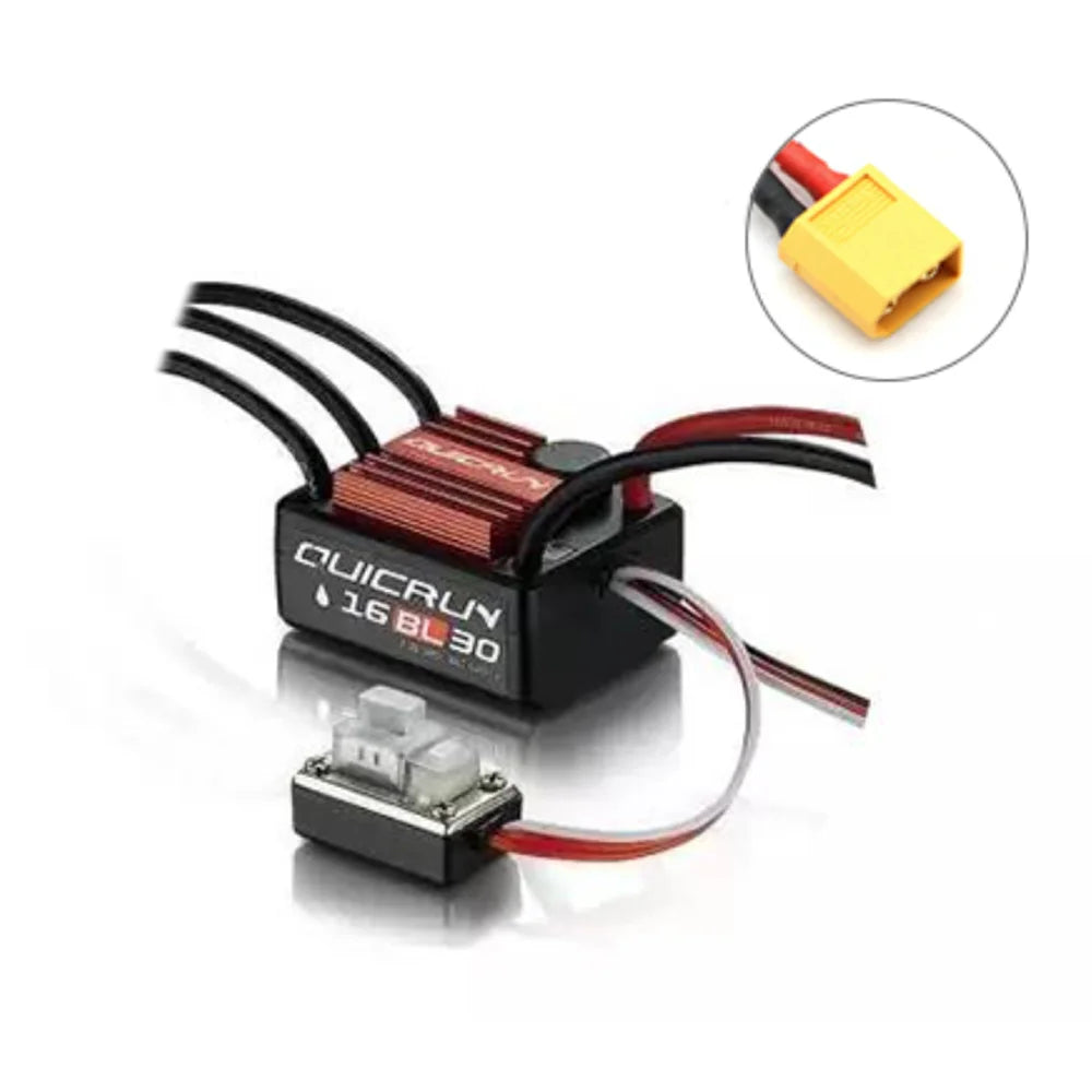 HobbyWing QuicRun WP-16BL30 30A Waterproof Brushless ESC 1/16