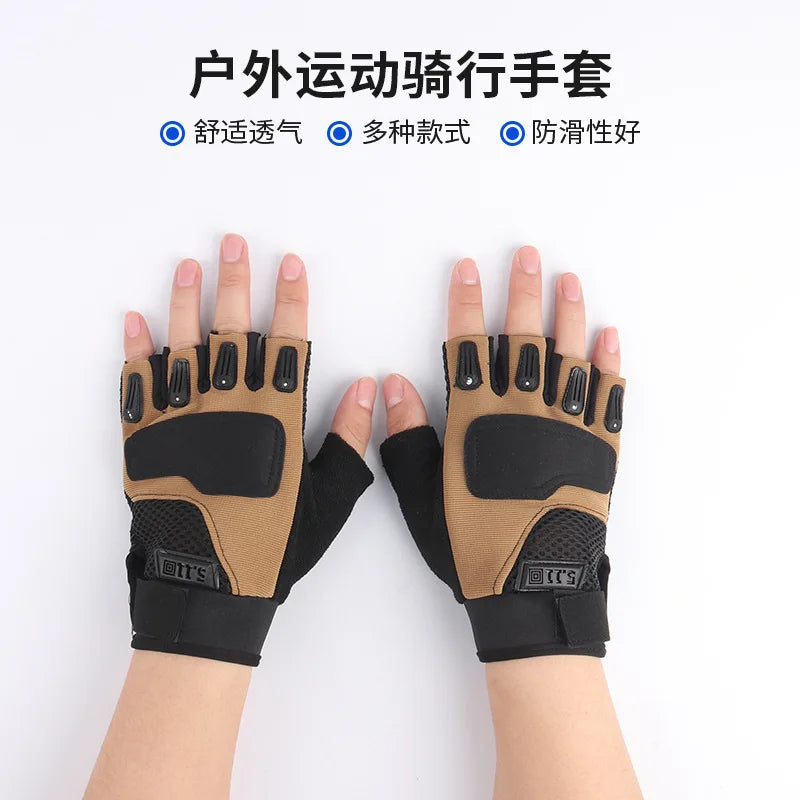 Tactical gloves, half finger riding, fitness, Yunda gloves,