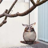 New Outdoor Hanging Wrought Iron Owl Bird Bird