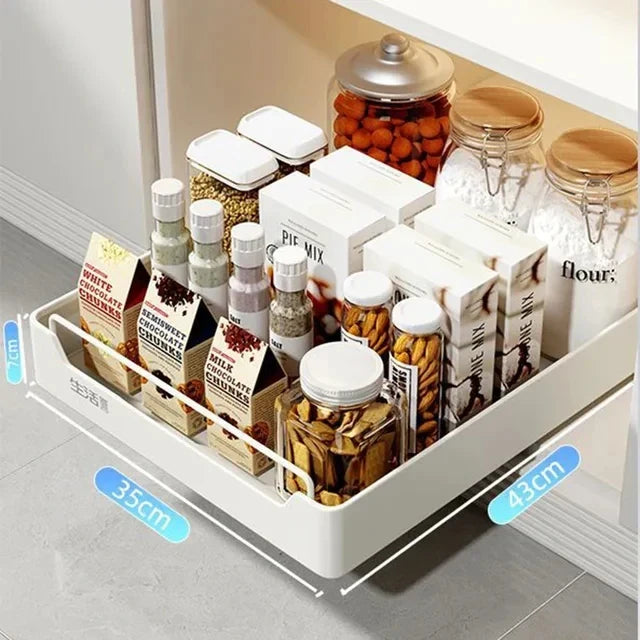 Pull-out Kitchen Organizer Rack Slide Cabinets Storage Free