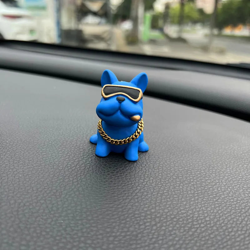 Anime Personality Bulldog Car Interior Decoration Trend Sunglasses