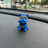 Anime Personality Bulldog Car Interior Decoration Trend Sunglasses