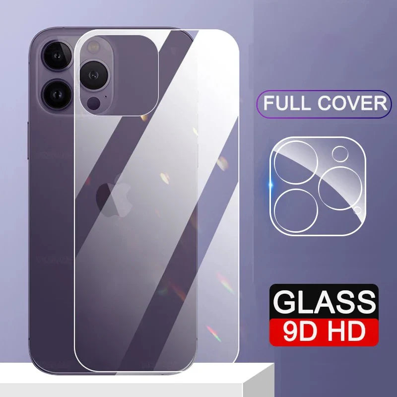 2 in 1 Rear Back 9H Tempered Glass