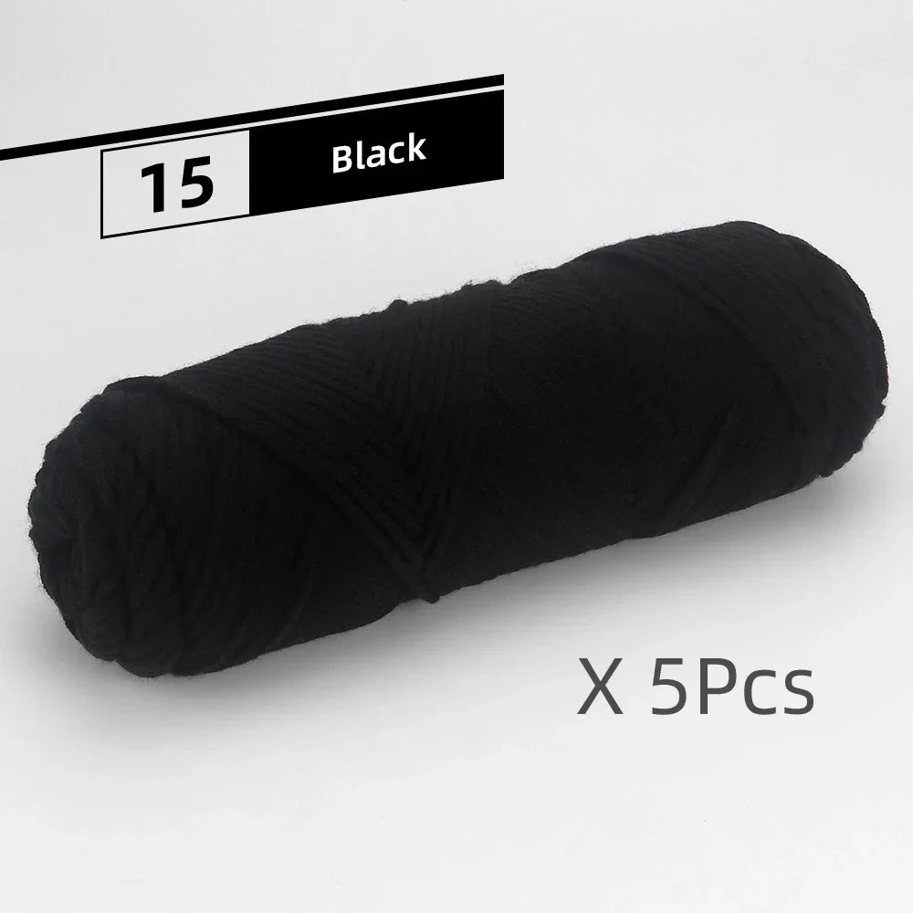 5 Pcs Cotton Select Yarn 17.63oz/500g, Light Worsted