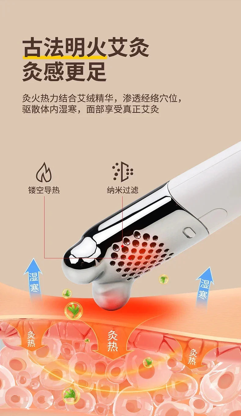 Face moxibustion stick portable moxibustion home beauty scraping