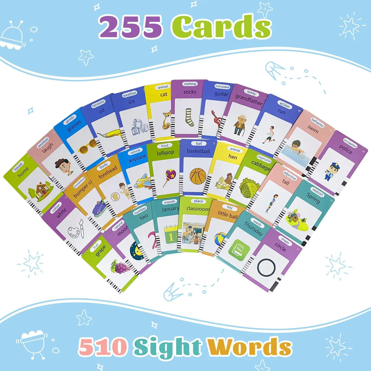 Baby Early Educational Learning English Talking Flash Card