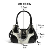 JIOMAY Luxury Designer Handbags 2022 Women Canvas Splicing Shoulder Bags Free Shipping Girls Patent Leather Chain Crossbody Bags