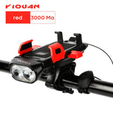 Multi-Function 4 in 1 Light Flashlight Bike Horn