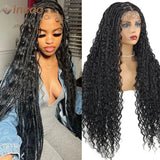 32 Boho Box Braid Wigs Curly Braided Full