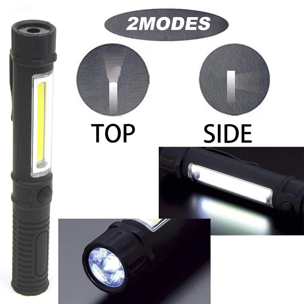 6000Lumens COB LED Work Flashlight Magnetic Base and