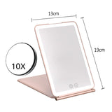 Led Make Up Mirror With Light Tool Portable