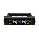 4 External Sensors Car Solar Power TPMS Tire