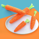 Carrot Shaped Paper Ropes Weave Pet Toy Chew