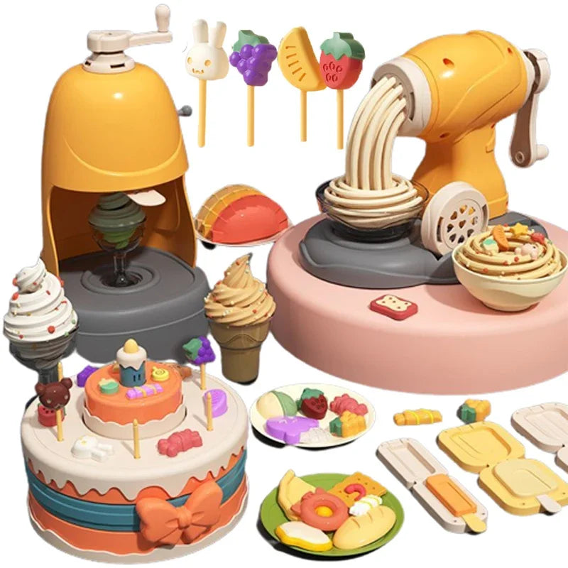 3D Plasticine Mold Modeling Clay Ice Cream Color