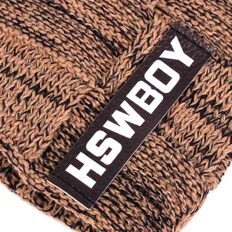 Winter Beanie Hats Scarf Set Warm Knit Hat