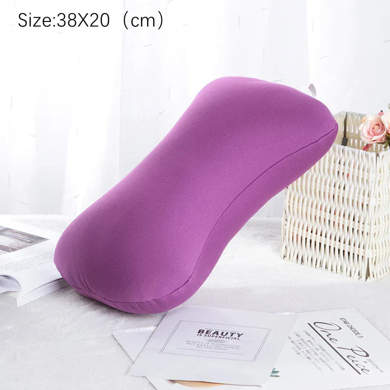 Bone Shape Roll Pillow Mini Cushion Microbead Back
