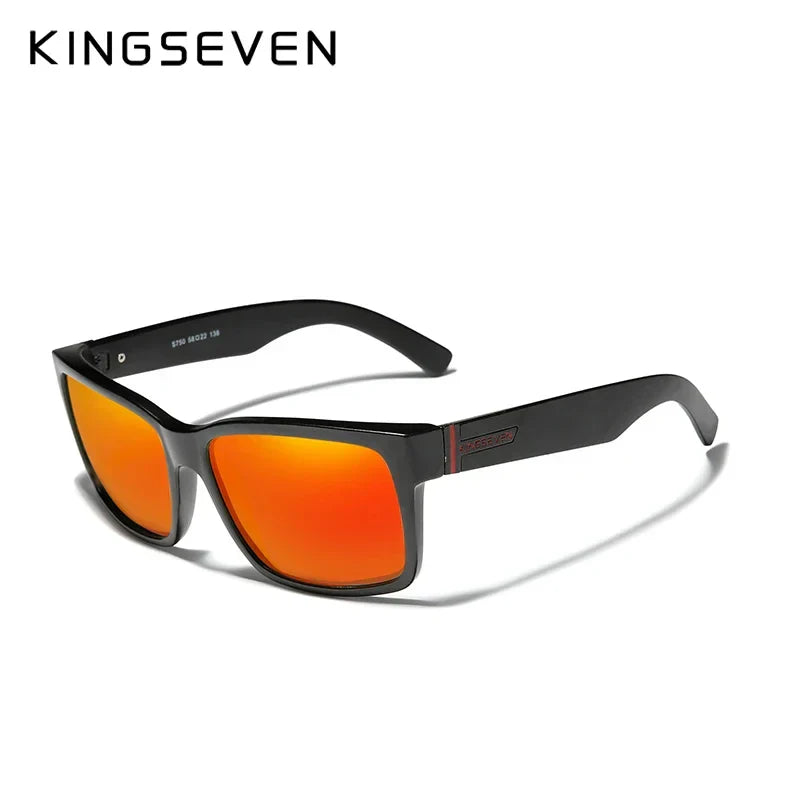 KINGSEVEN New Sports Polarized Men‘s Sunglasses Goggle UV400 Mirror Lens Male Glasses Outdoor Driving Accessories Eyewear