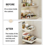 Pull-out Kitchen Organizer Rack Slide Cabinets Storage Free