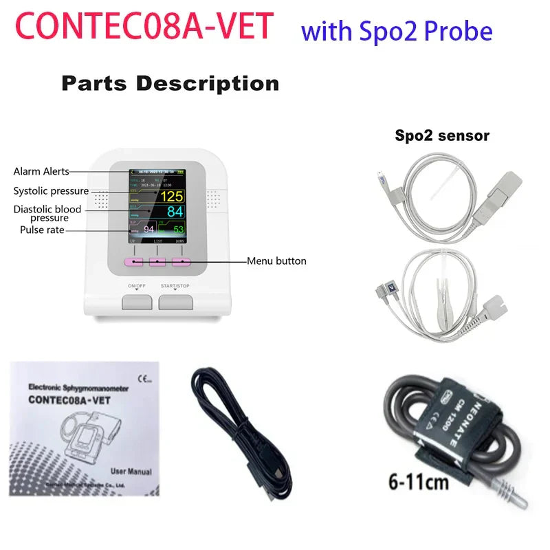 CONTEC08a Vet Animal Blood Pressure Detector