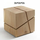 Creative Solid Wood Stool Log Pouf Sitting Stool