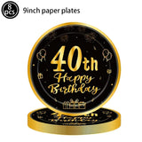 Men Women Birthday Disposable Tableware Party Decor 30